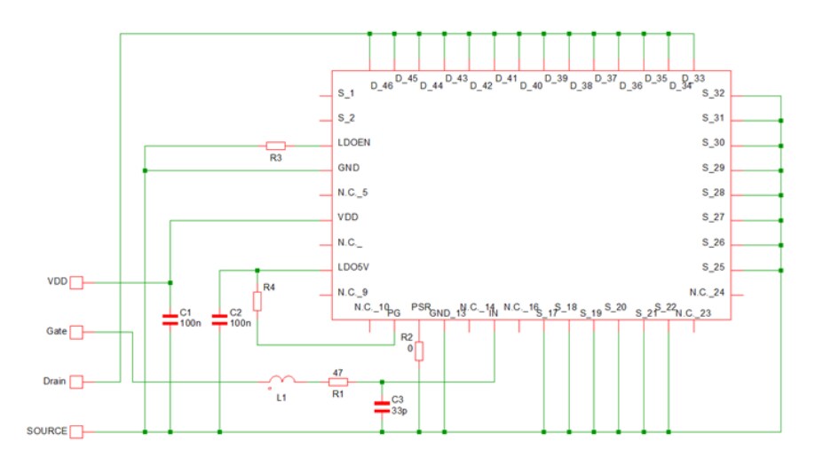 Schaltplan - ROHM Semiconductor BM3G107MUV-EVK-003 Evaluierungsboard